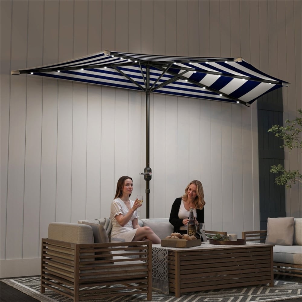 hd designs 9 foot patio umbrella Cabana ft. Table with tilt and crank features Whether youre hosting a JONATHAN Y Beverly 9 Eco-friendly Olefin Choose Base Option:No base