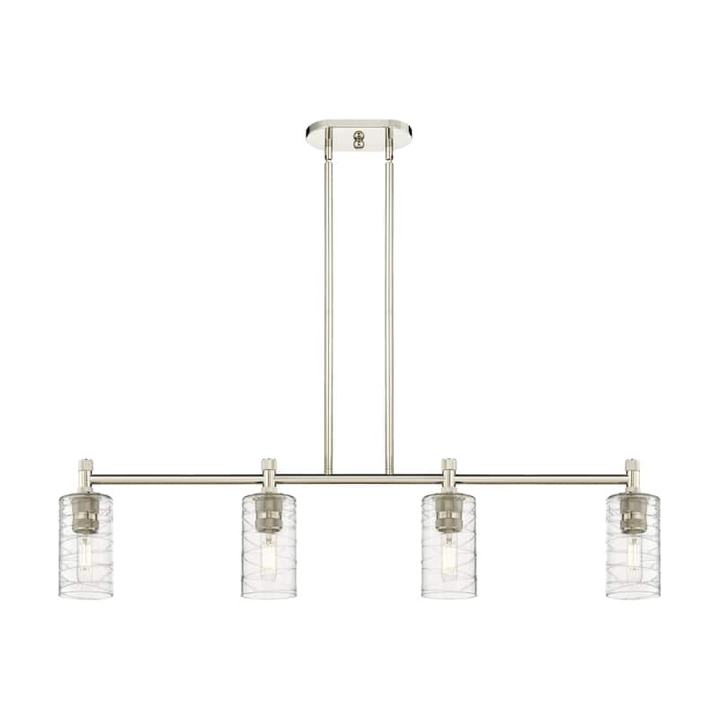 Innovations Lighting 434-4I-10-44 Crown Point Linear Crown Point 4 - Polished Nickel / Deco Swirl