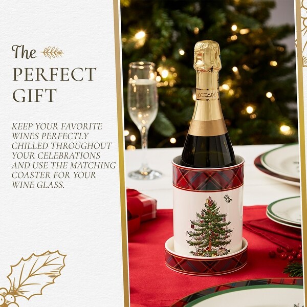 Spode Christmas Tree Wine Chiller and Coaster - Bed Bath & Beyond