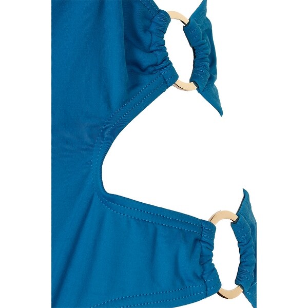 cut out side bandeau swimsuit