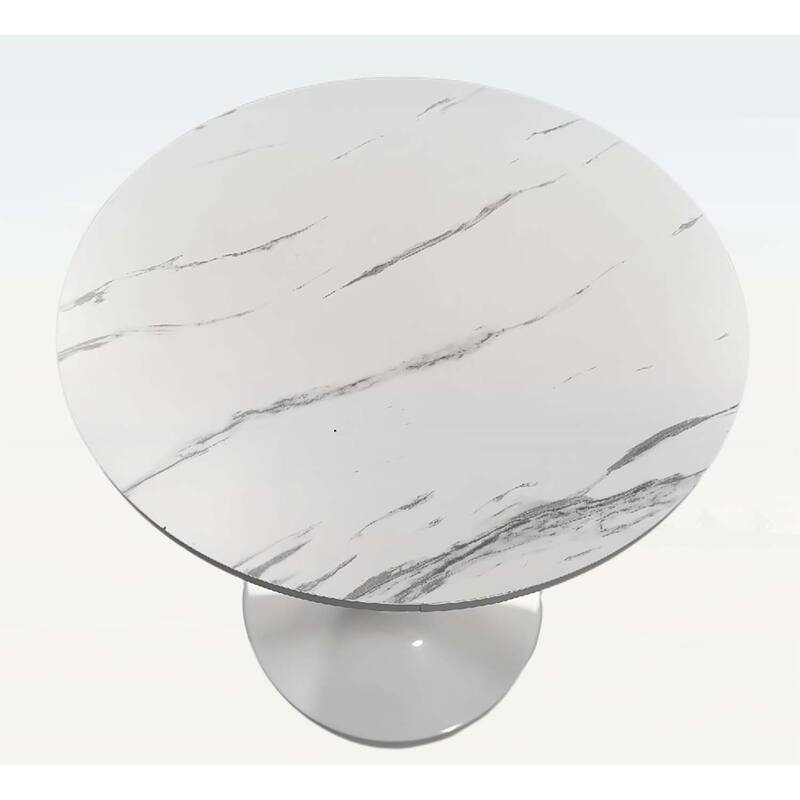 Modern Round Dining Table,Ideal for Compact Spaces and Stylish Interiors