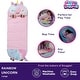 preview thumbnail 4 of 4, Happy Nappers: Pillow & Sleepy Sack: Large - Rainbow Unicorn - 7+