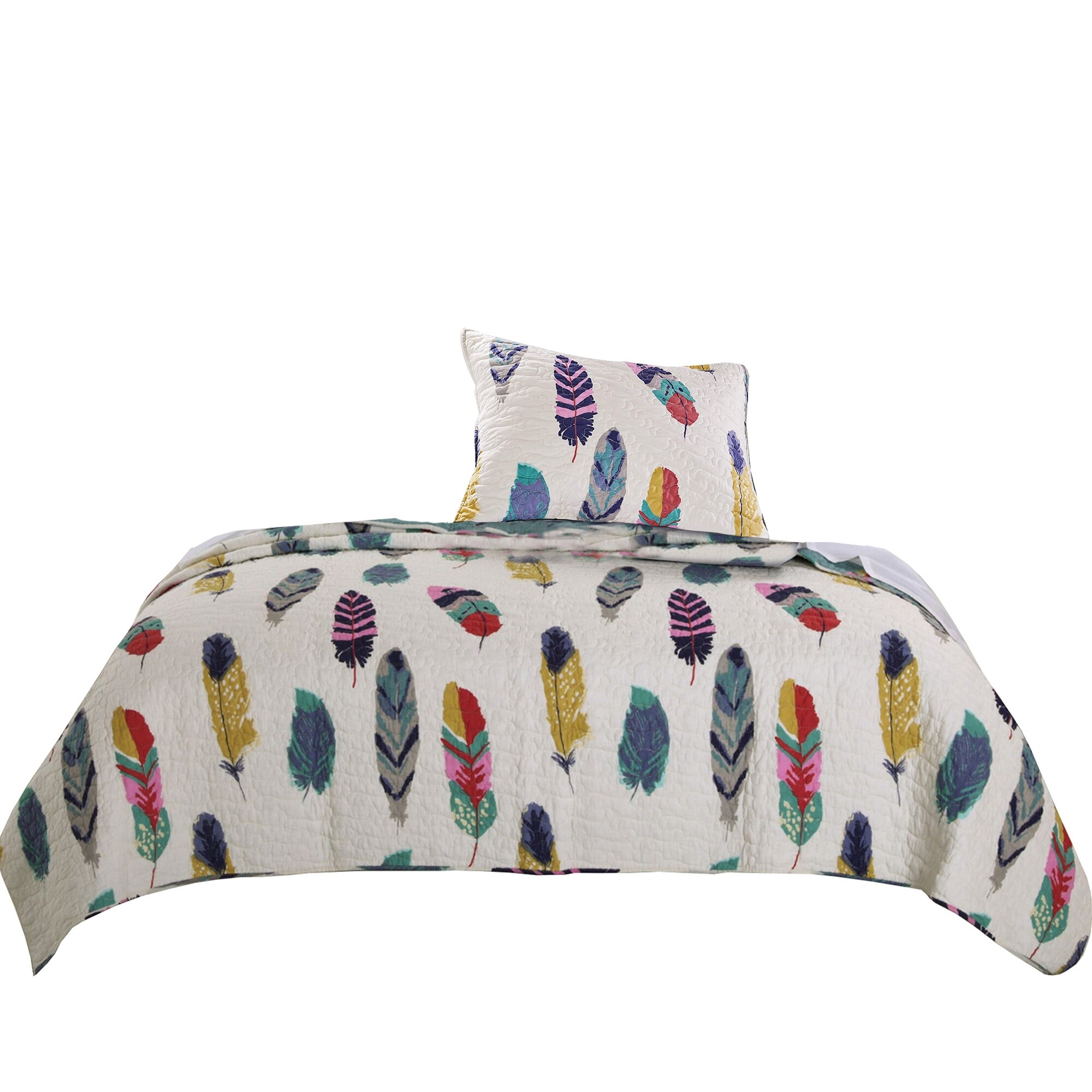 feather quilt set