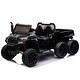 preview thumbnail 12 of 38, 24V 2-Seater UTV-XXL Ride On Truck with Dump Bed for kid,Ride On 4WD UTV with 6 Wheels,Tipping and Openable Rear Cargo Bed Black