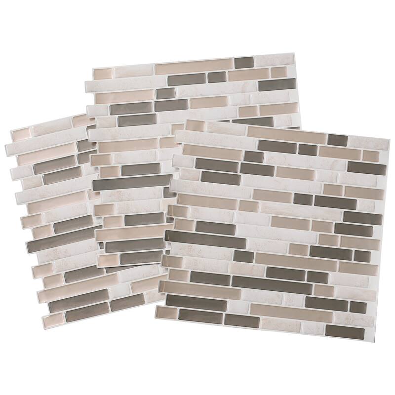 Tack Tile Peel & Stick Vinyl Backsplash (pack of 3)