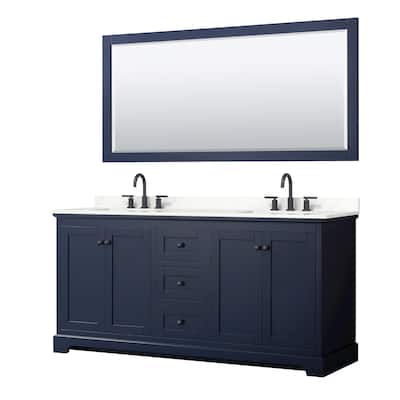 Wyndham Collection WCV232372D-QTZ-US3M70 Avery 72" Free Standing