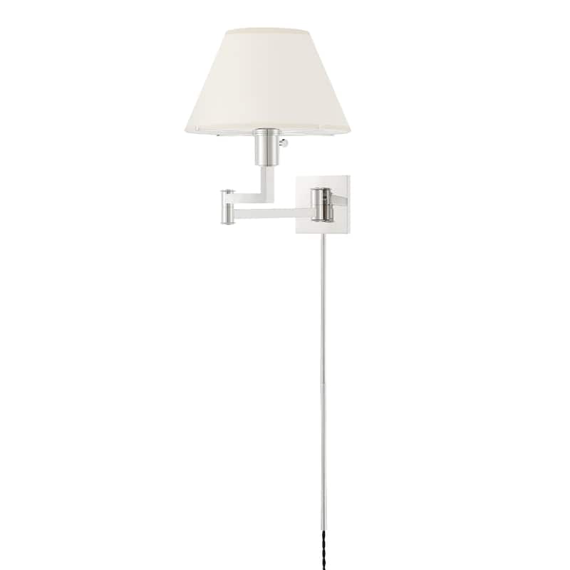 Leeds 1-Light Plug In Wall Sconce by Mark D. Sikes