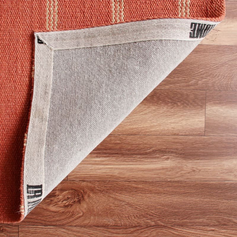 Sevita Striped Jute Area Rug