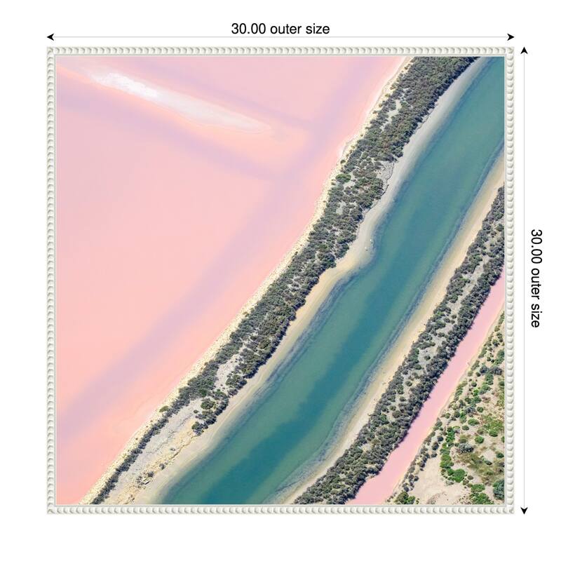 The Rift by Robert Bolton Framed Canvas Wall Art Print - 30 x 30 in