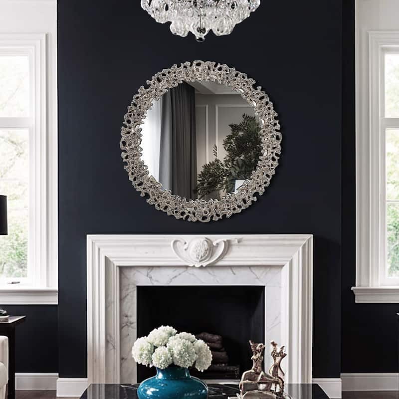 Asbille Antique Silver Wall Mirror