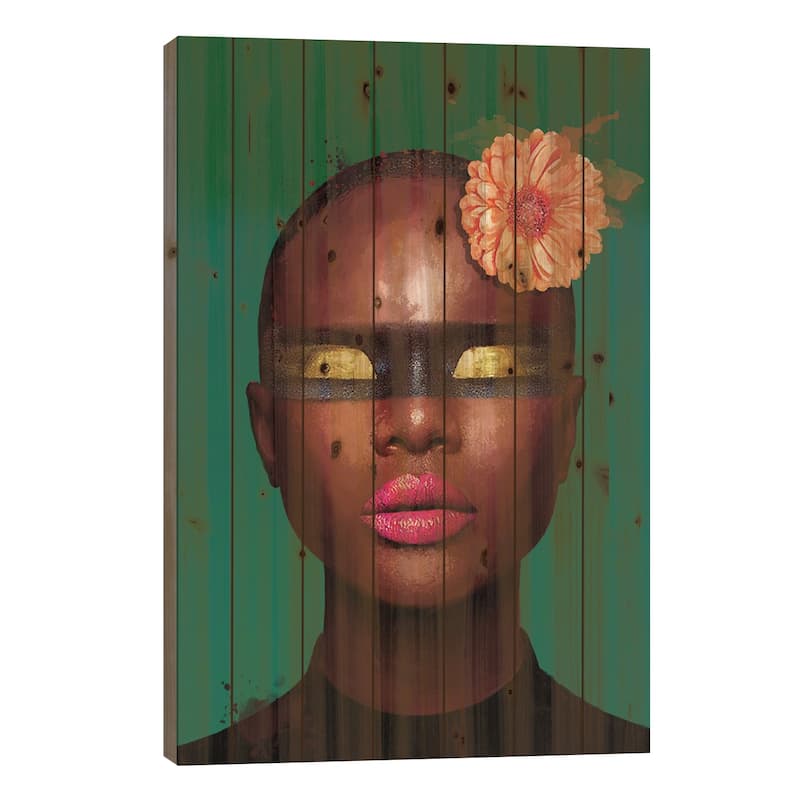 Color Number II Print On Wood by Marcio Alek - Multi-Color - 26x18x1.5