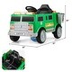 preview thumbnail 4 of 7, 12V Ride-On Car with Trash Bin and Parental Remote Control - 37" x 23" x 23"