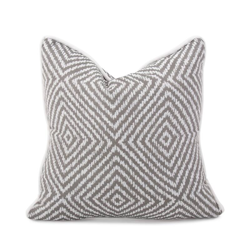 Allan Andrews Indoor/Outdoor 20" Square Printed Accent Throw Pillow Collection - Pewter
