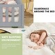 preview thumbnail 8 of 34, Floor Bed with Safety Guardrails and Door for Kids