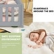 preview thumbnail 86 of 106, Twin/Full/Queen Size Floor Bed with Safety Guardrails for Kids, Wood Montessori Bedframe w/ Door, Children's Noiseless Beds