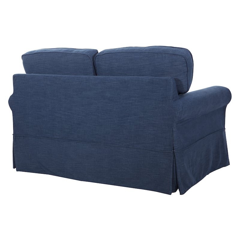 Porch & Den Zuni Mid-century Slipcover Loveseat