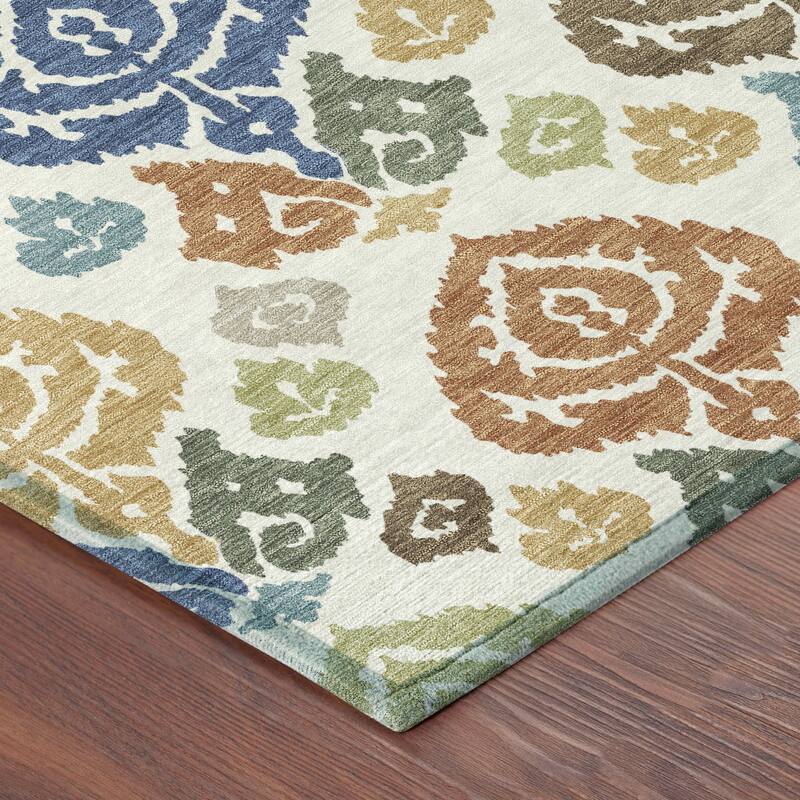 Machine Washable Indoor/ Outdoor Casual Zona Chantille Rug