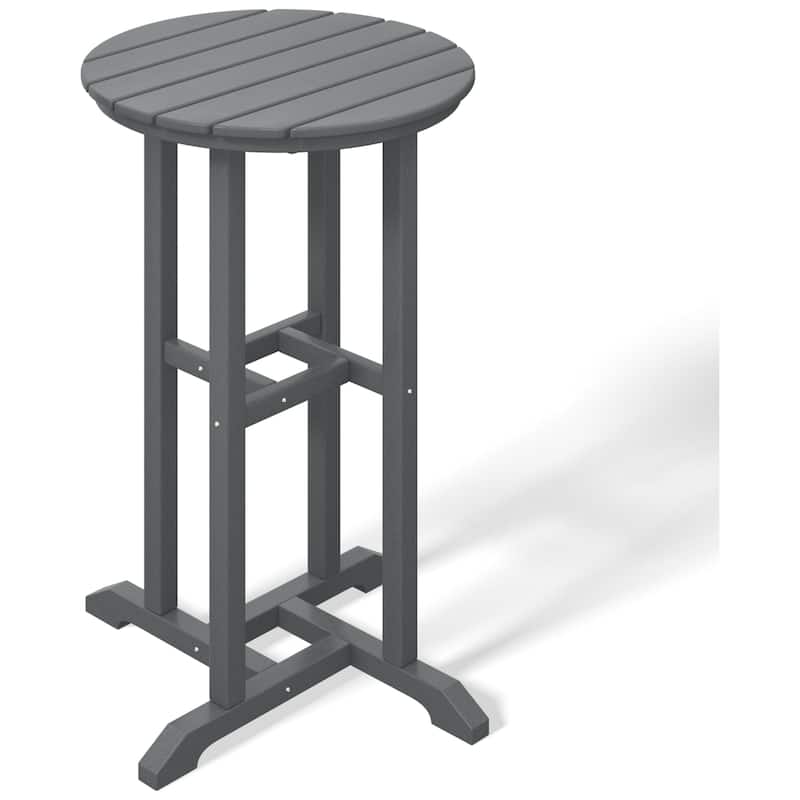 Laguna Hdpe All Weather Outdoor Patio 24" Round Counter Bistro Table