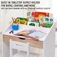 preview thumbnail 6 of 6, Lil' Jumbl Wooden Kids Desk and Chair Set, Toddler Study Desk with Storage Drawer
