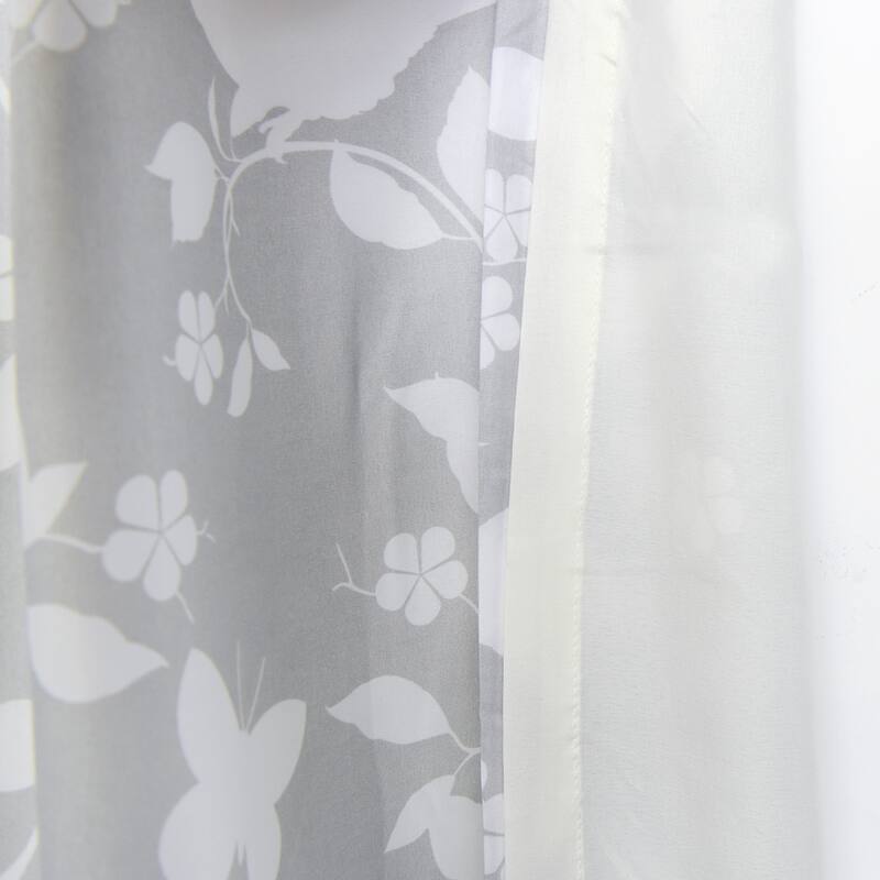 Serenta Birdsong Printed 2 Piece Curtain Set