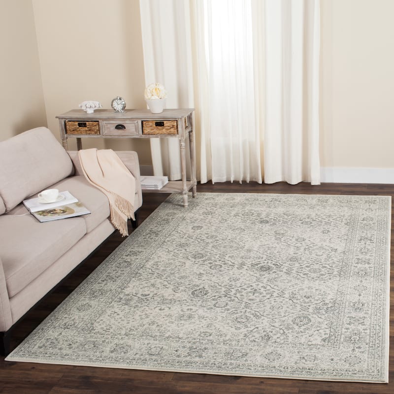 SAFAVIEH Carnegie Allean Modern Oprisa Oriental Rug - 6'7" x 9'2" - Cream/Dark Grey
