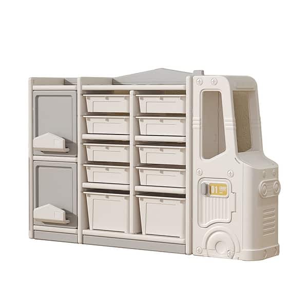 slide 2 of 7, Children's toy storage cabinets for Living Room, Bedroom Grey
