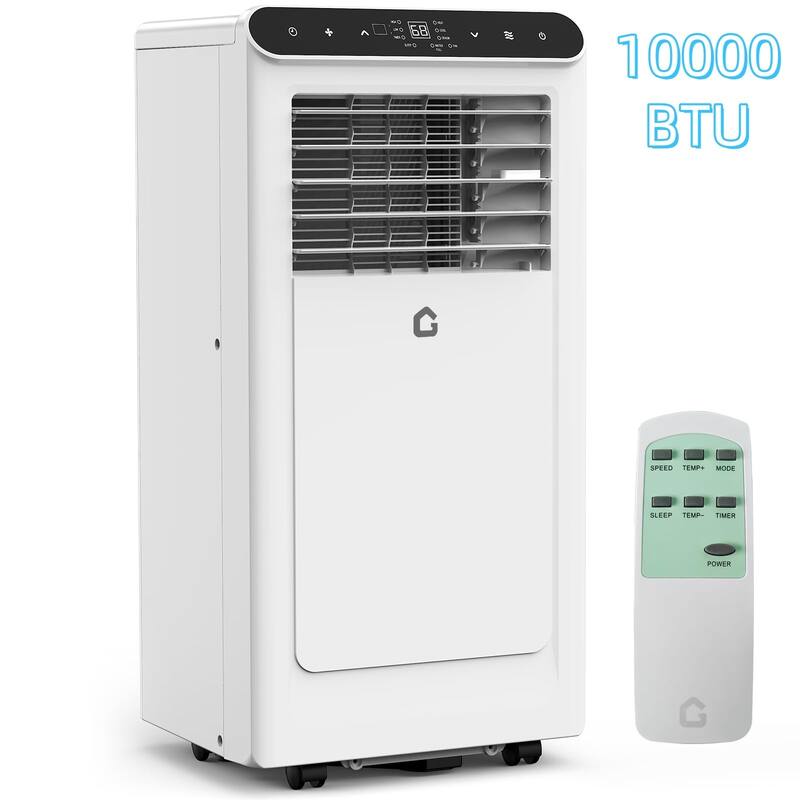 10000 BTU Portable Air Conditioner with Heater & Dehumidifier - White