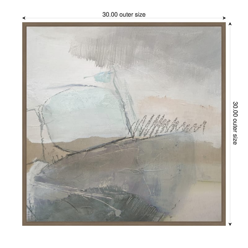 Kate and Laurel NC Wild Abstract by Nikki Chu Framed Canvas Wall Art Print