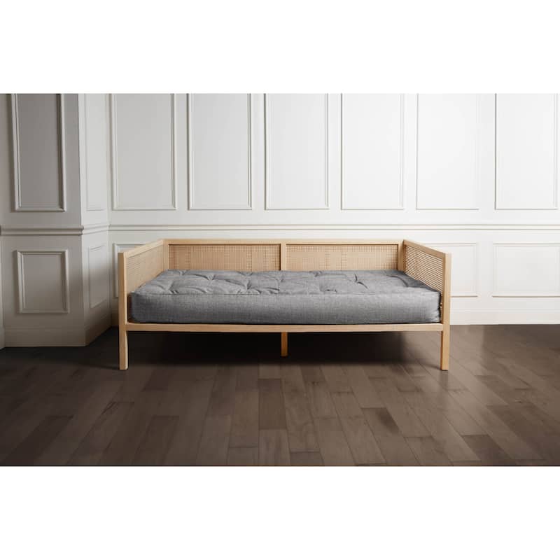 Sorra Home Serenity Indoor Futon Mattress - Sharkskin /38 x 75 x 8 in - Twin
