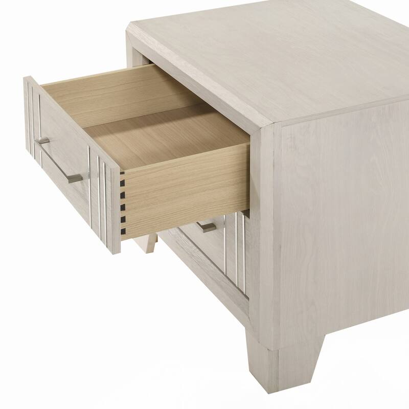 1pc Contemporary Two-Drawers Nightstand Bed Side Cabinet