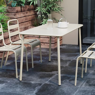 Long Table Outdoor Dining Table Villa Courtyard Balcony Table Outdoor Leisure Table Simple Garden Waterproof Table