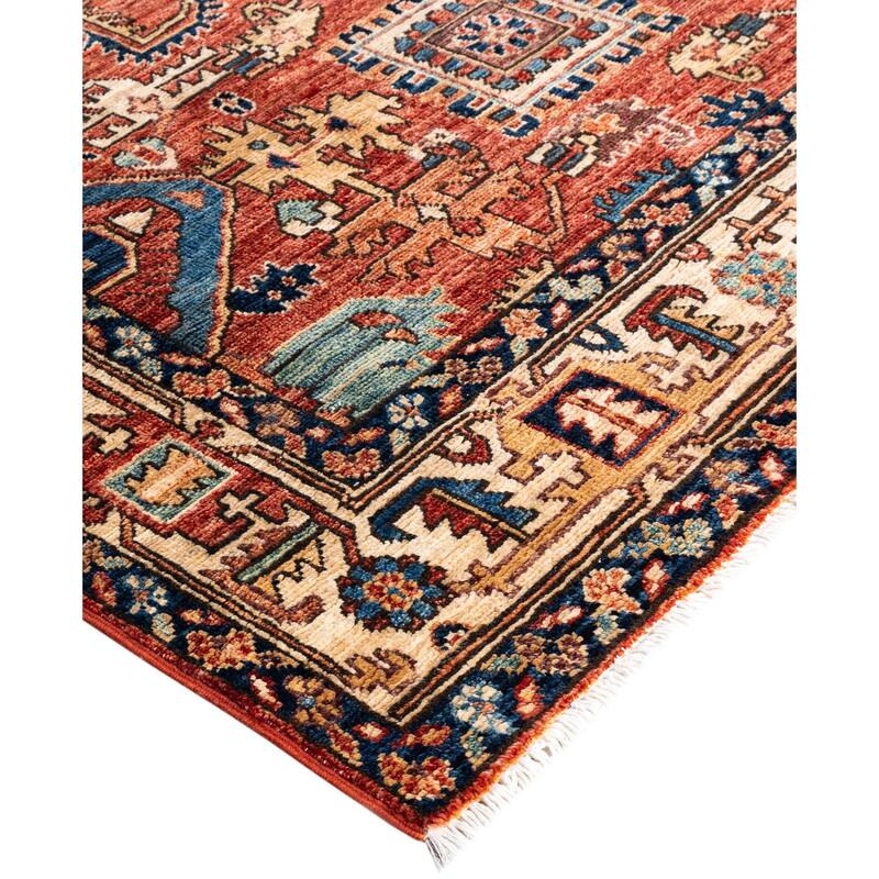 Serapi One-of-a-Kind Hand-Knotted Area Rug - Red - 4' 2" x 6' 3"