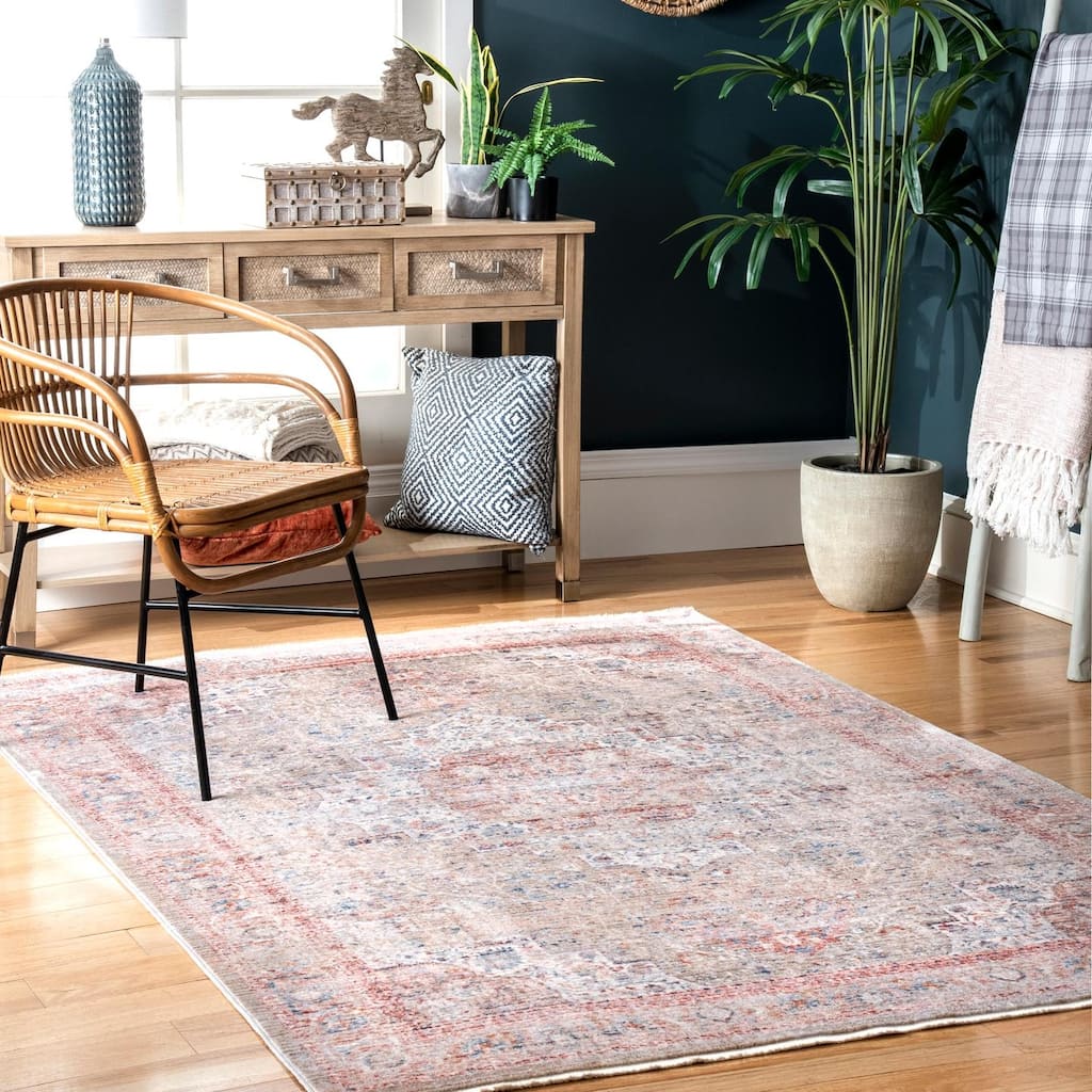 Nuloom Annalee Nebulous Rosette Faded Area Rug