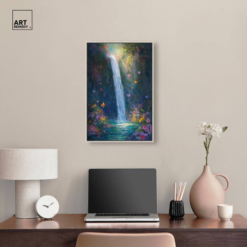 Hidden Falls II Canvas by Art Remedy