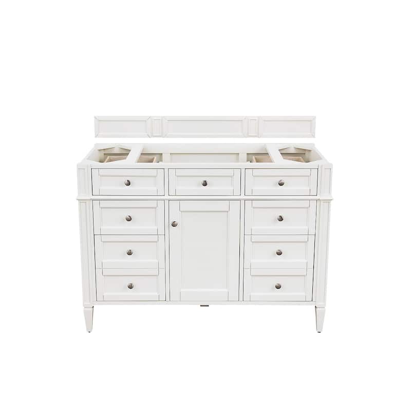 James Martin Vanities Brittany 48" Single Vanity, Bright White