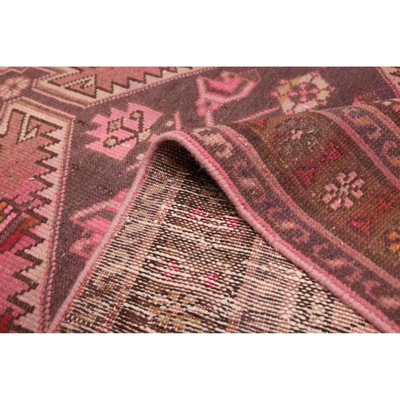 ECARPETGALLERY Hand-knotted Color Transition Pink Wool Rug - 3'4 x 5'9