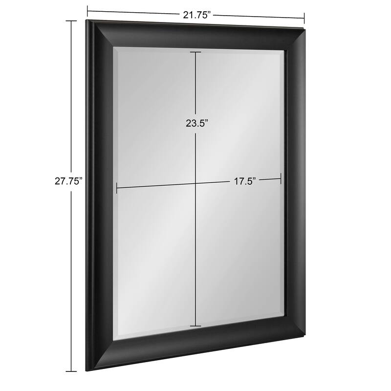 Kate and Laurel Scoop Framed Beveled Wall Mirror