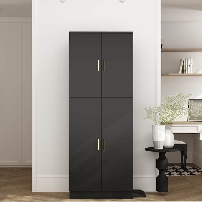 61.2"H 23.3"W Food Pantry Storage Kitchen Adjustable Shelves(Compact) - 61.2"H x 23.3"W