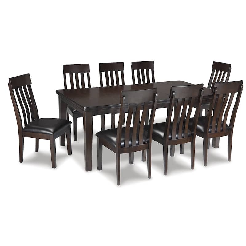 Signature Design by Ashley Haddigan Dark Brown 10-Piece Dining Package