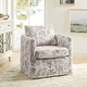 preview thumbnail 28 of 51, HULALA HOME Erkenbald Modern Slipcovered Swivel Chair with Reversible Cushion and Washable Cover