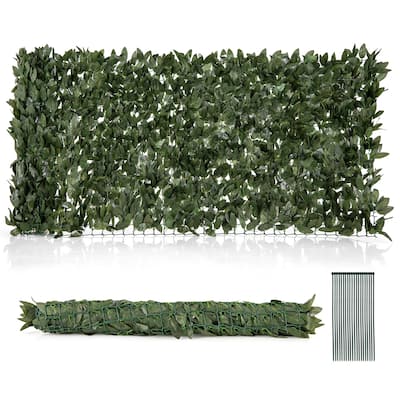 Gymax 120'' x 40'' Artificial Ivy Privacy Fence Faux Ivy Vines