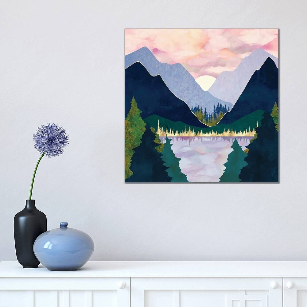 iCanvas "Winter Mountain Lake" by SpaceFrog Designs Canvas Print