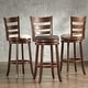 preview thumbnail 1 of 43, Verona Linen Ladder Back Swivel Bar Stool by iNSPIRE Q Classic