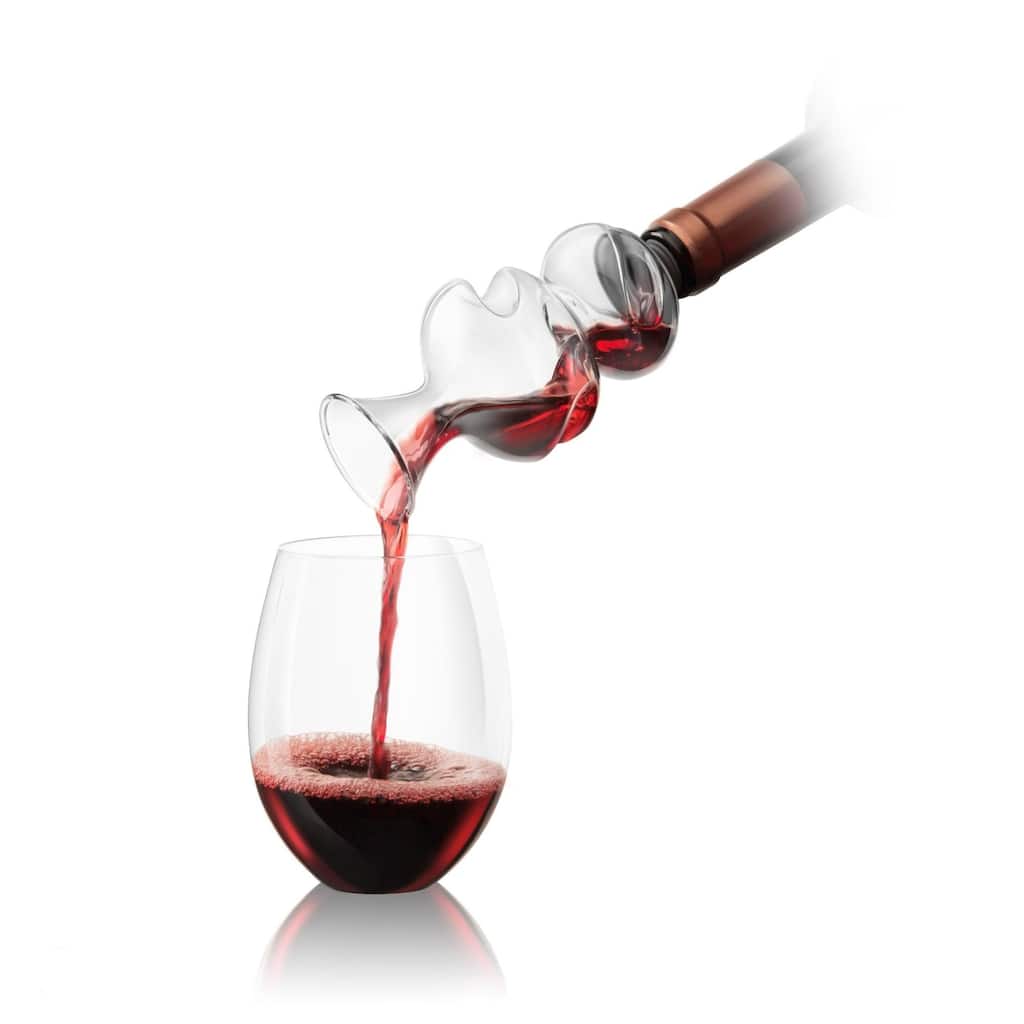 Final Touch Conundrum Wine Aerator for Wine Bottles - 3.5 x 6.7 inch
