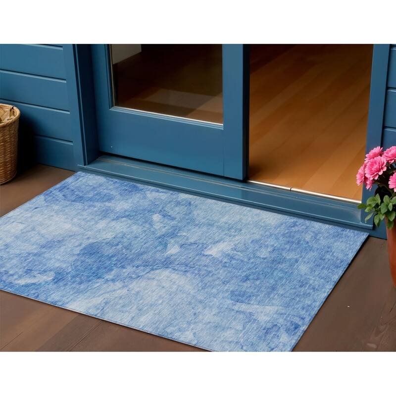 HomeRoots Nautical Transitional Rectangle Outdoor Rug - 3' x 5'