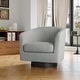 preview thumbnail 16 of 186, Modern Upholstered Barrel Chair Swivel Accent Chair for Living Room