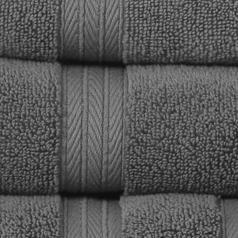 Home Weavers Elegance Essentials 550GSM Cotton Zero Twist Super Absorbent Bath Towel Set of 6