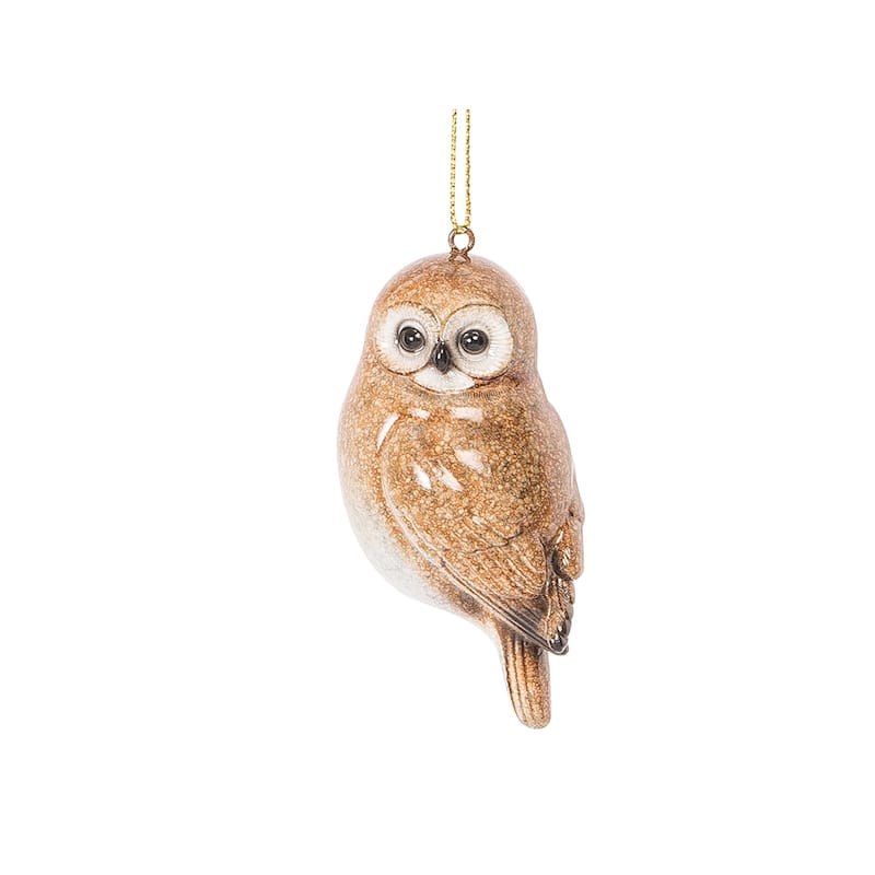 Owl Ornaments Set of 3 - 1.5" x 1.5" x 3.15"