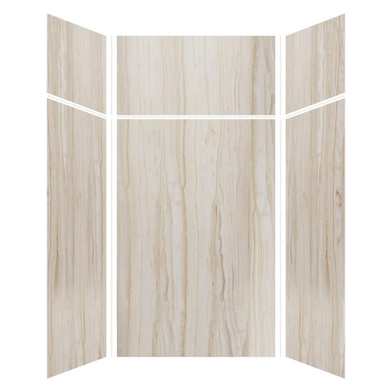 Transolid Expressions 48-in X 48-in X 96-in Glue to Wall Shower Walls - 48" x 48" x 96" - 48" x 48" x 96"