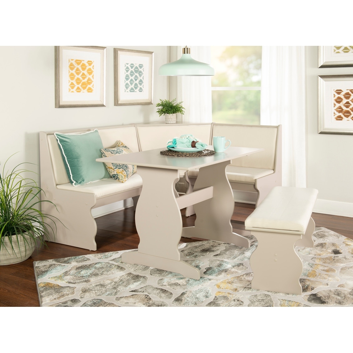 Castellon 3 piece hotsell breakfast nook dining set